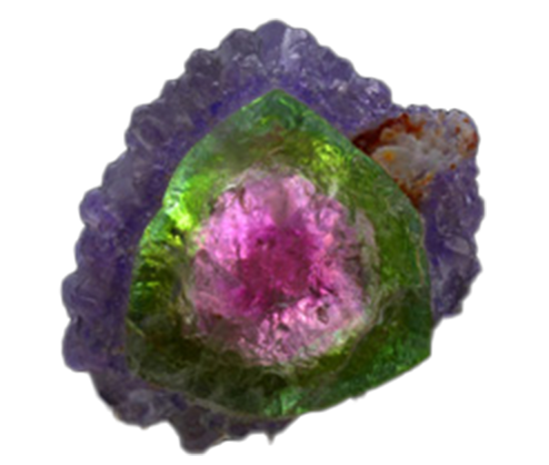 Purple Fluorapatite